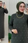 Serçe elbise  Haki