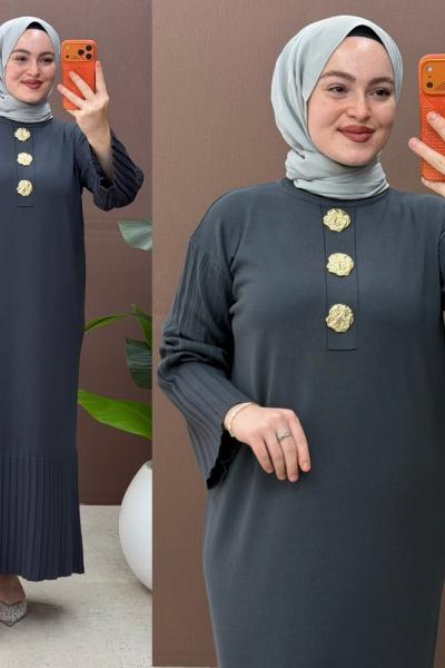 Sevgül Elbise  Gri
