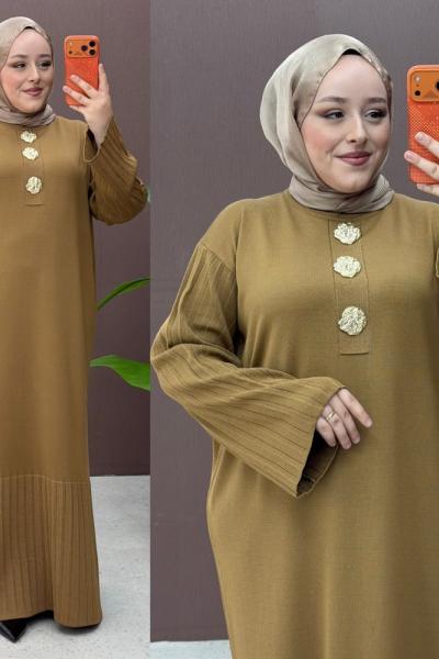 Sevgül Elbise  Hardal Sarısı
