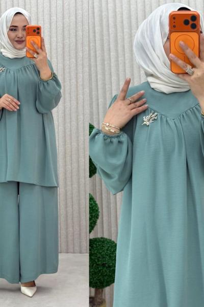 Şevval Takım Mint Yeşili