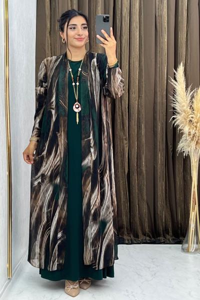 Sude Elbise Takım  Zümrüt