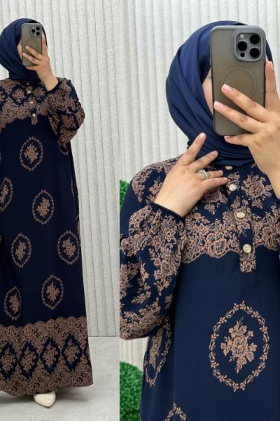 Şule Elbise Lacivert