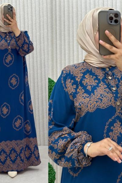 Şule Elbise İndigo