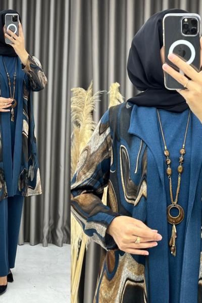 Sümeyye 3 lü Takım İndigo İndigo