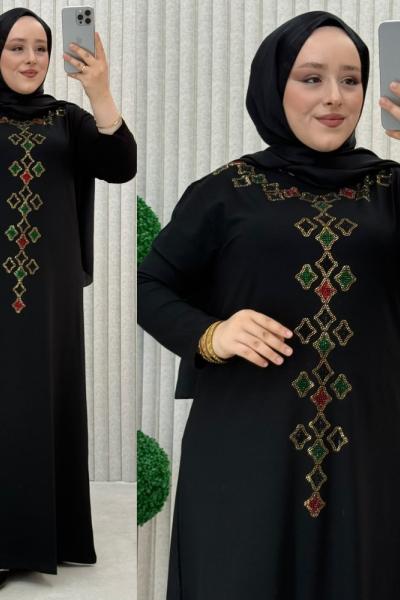 Suna Elbise Siyah-kare