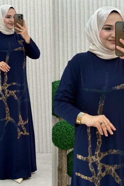 Vildan elbise  Lacivert