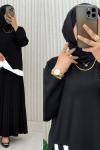 Yasemin Etekli Takım Siyah