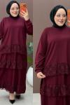 Lili 3 lü Takım Bordo