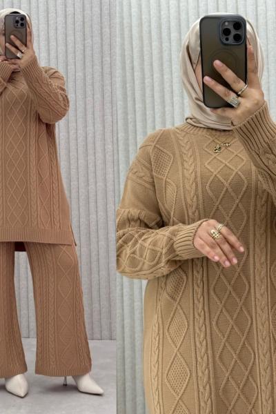 ZİRA TRİKO TAKIM Krem