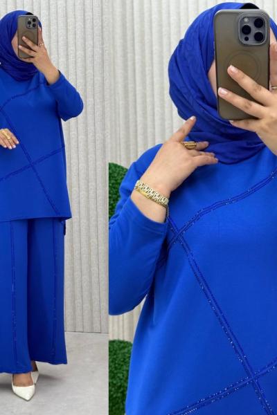 Zuhal Takım Saks Mavisi