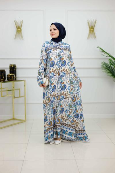 ALAÇATI ELBİSE FERACE-MAVİ