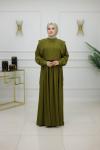 DİCLE ELBİSE - YAĞ YEŞİLİ