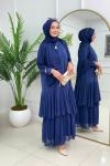 FÜSUN ELBİSE - İNDİGO MAVİ