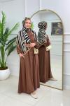 GÜLNAZ ELBİSE - KAHVERENGİ