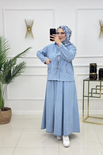 MAYSA DENİM TAKIM-MAVİ