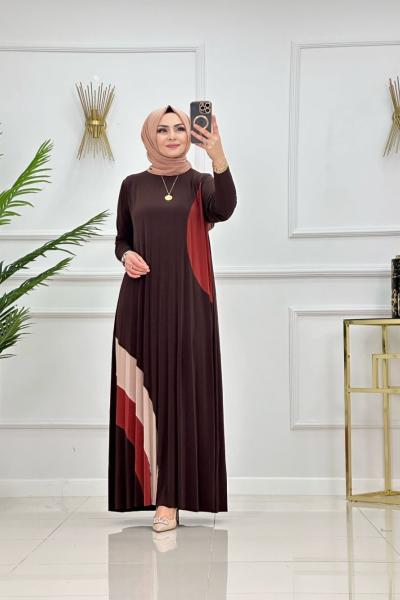 MEVA ELBİSE-ACI KAHVE