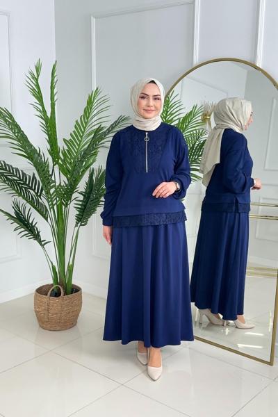 NAZAN ETEKLİ TAKIM - LACİVERT