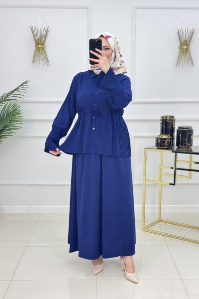 NİSAN ETEKLİ TAKIM-LACİVERT