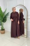 SILA ELBİSE-KAHVERENGİ