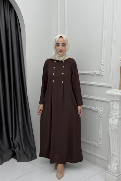 Başak Elbise Kahverengi