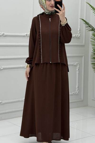 Burçin Etek Takım Acı Kahve