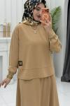 Dila Etek Takım Camel