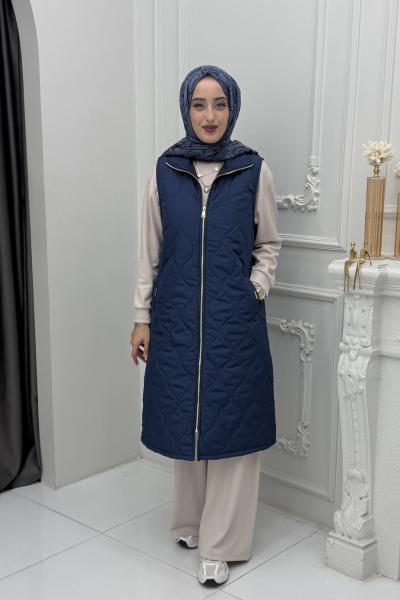 Eda Şişme Yelek Lacivert