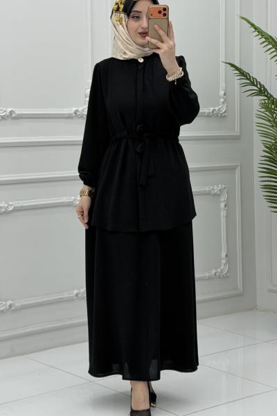 Lisa Etek Takım Siyah