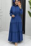 Nefes Elbise İndigo