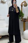 LİNE TAŞLI TAKIM Siyah