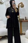 MİHRİ TAŞLI TAKIM  Siyah