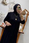 SEZEN TAŞLI ELBİSE Siyah