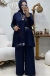 YONCA TAŞLI TAKIM  Lacivert