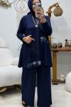 YONCA TAŞLI TAKIM  Lacivert